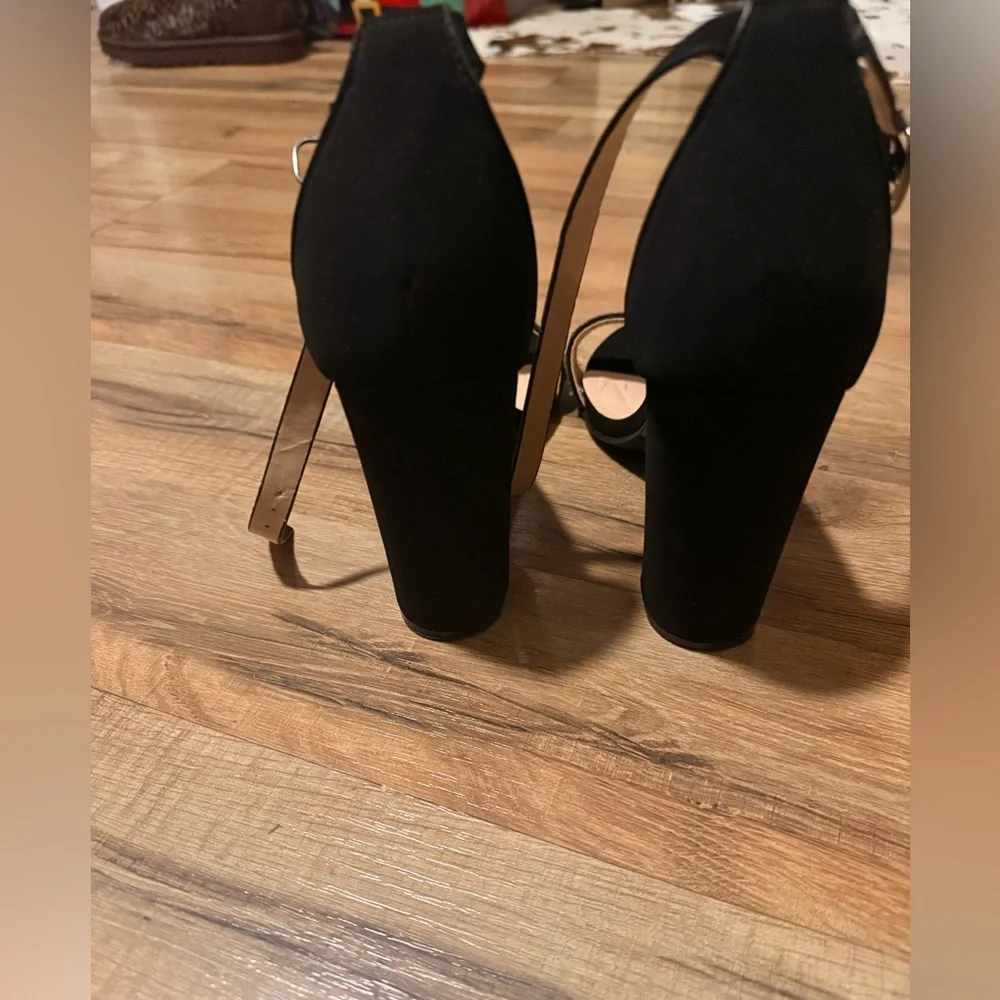 Black Rhinestone Heels - Picture 3 of 6